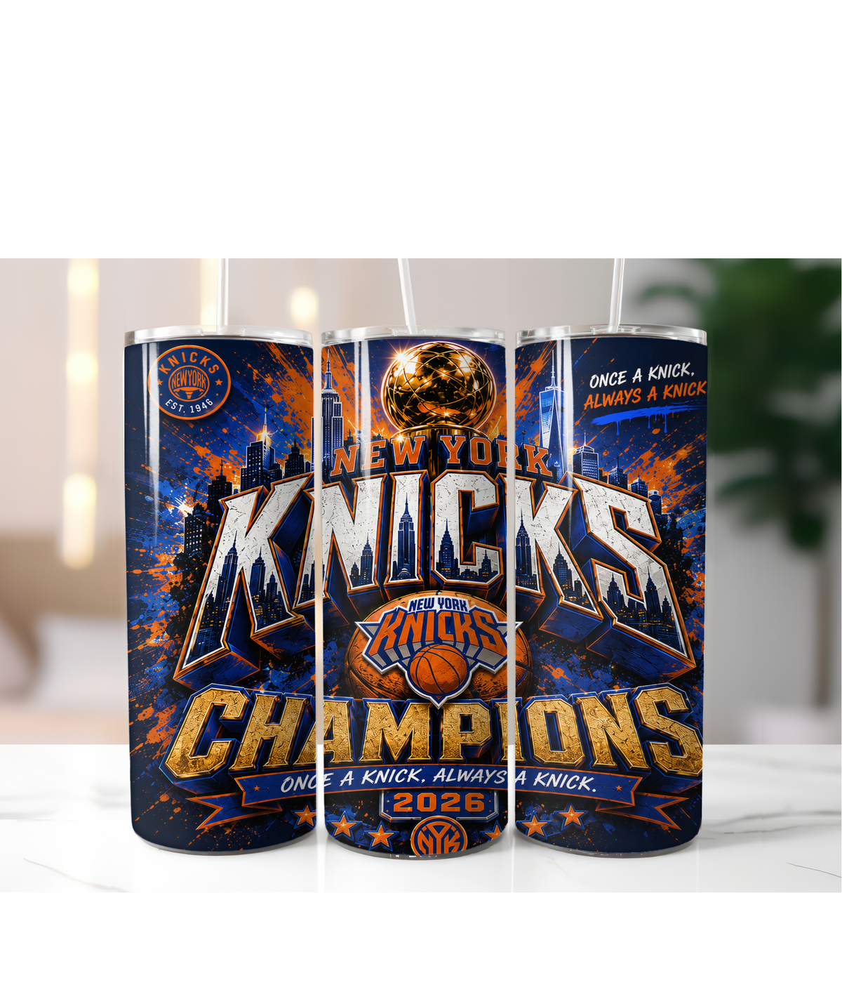 KNICKS 2026 CHAMPIONS TUMBLER