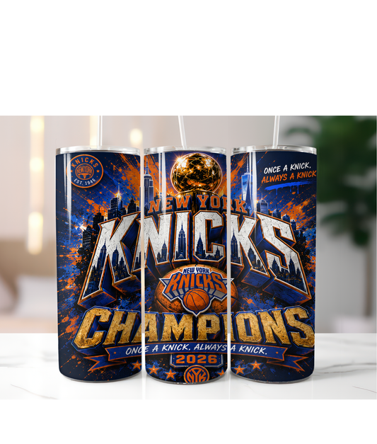 KNICKS 2026 CHAMPIONS TUMBLER