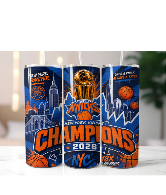 KNICKS CHAMPIONS TUMBLER