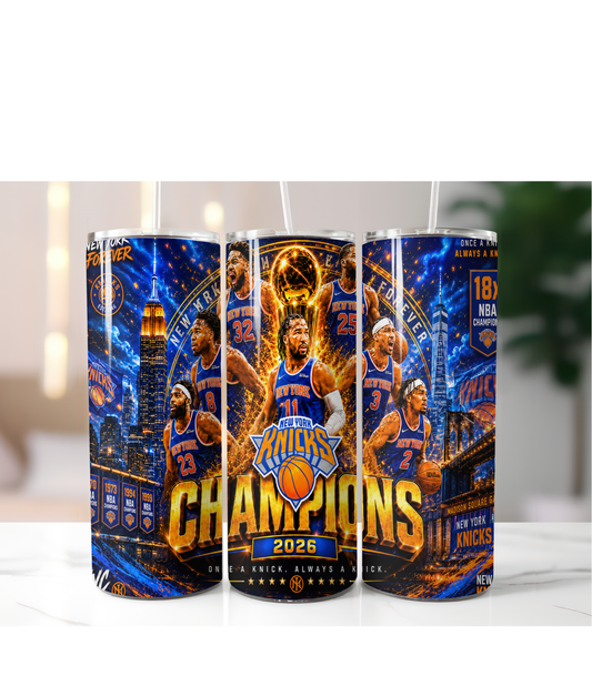 KNICKS CHAMPIONS GROUP TUMBLER